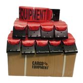 422721R-BOX 4 x 27 Winch Strap wFlat Hook Box of 10 - Red