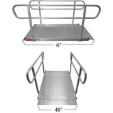 48WCER-HR6 Titan Ramps 6 x 48 Wheelchair Entry Ramp with Handrails 2