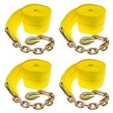 4in-Truck-Winch-Chain-4 4 x 30 Heavy-Duty Winch Strap with Chain Anchor - 4-Pack