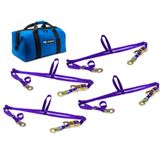 510106A Adjustable ATV Wheel Net Pack with Flat Snap Hook - Purple