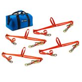 510108A Adjustable ATV Wheel Net Pack with Flat Snap Hook - Orange