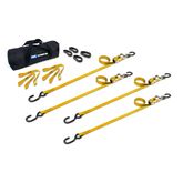 510114 1 x 10 ATV  Motorcycle Ratchet Utility Pack with S-Hook - Yellow