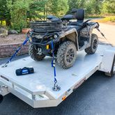 510342 1 x 10 ATV  Motorcycle Ratchet Utility Pack with S-Hook and Keeper - Blue 4