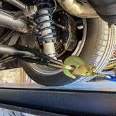 514267 Two 6  Two 8 Ultra Pack Tie-Down Straps with Detachable Axle Straps Direct Hook Ends  Chain Extensions - Yellow 4