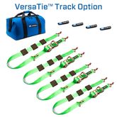 515001 2 x 10 Tire Block Strap Pack with VersaTie Track Ends - Lime Green