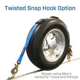 516000 2 x 10 Tire Block Strap Pack with Twisted Snap Hook Ends - Purple 1