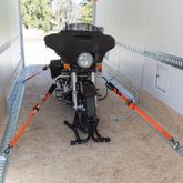 518011 2 x 6 Motorcycle Ratchet Pack with Integrated Soft Loops S-Hooks - Orange 1