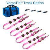 519001 2 x 10 Tire Block Strap Pack with VersaTie Track Ends - Pink
