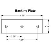 520310 Double Stud Anchor Plate Kit with Pear Ring - 1 Fastener 4-Pack 3