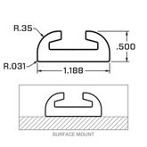 522112 1 VersaTie Surface-Mounted Track Kit with Contour Edge Series 1 1