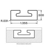 522272 6 VersaTie Recess-Mounted Track Kit with Square Edge Series 2 1