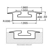 522412 1 VersaTie Recess-Mounted Track Kit with Flanged Edge Series 4 1