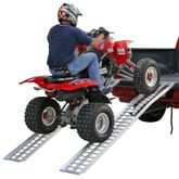 A-951-ATV Black Widow Aluminum Arched Dual Runner Non-Folding ATV Ramps with Plate Lip