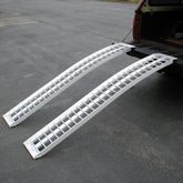 A-951-ATV Black Widow Aluminum Arched Dual Runner Non-Folding ATV Ramps with Plate Lip 1