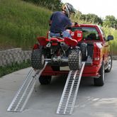 A-951-ATV Black Widow Aluminum Arched Dual Runner Non-Folding ATV Ramps with Plate Lip 2