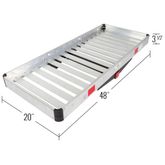 CL-ACC2-4820 Apex Aluminum Tray Deluxe Cargo Carrier for 2 Hitch ONLY 1-14 Hitch Tube Not Included ACC2-4820__4