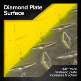 ADP-3672-7800 Guardian 36 x 72 Aluminum Dock Plate for 3 Height Differential - 7800 lb Capacity 8