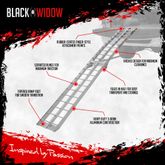 AFL-9012 Black Widow Aluminum Folding Arched Single Runner Motorcycle Ramp EI2