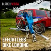 AMC-400 Black Widow Aluminum Nonfolding Motorcycle Carrier - 400 lb Capacity AI12