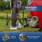 AMC-400 Black Widow Aluminum Nonfolding Motorcycle Carrier - 400 lb Capacity EI1