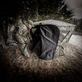 AMS-AMEBF1009 Ameristep Pro Series Thermal Hub Style Hunting Blind  59 x 59 1