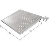 ATR60024 24 L x 36 W - Silver Spring Aluminum Adjustable Threshold Ramp 6