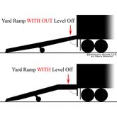AY-168430 30 L x 86 W - 16000 lb Capacity Vestil Aluminum Yard Ramp 5