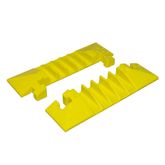 BB5EB-125-T-Y 5-Channel Bumble Bee Cable Protector End Caps for 125 Dia Cables
