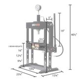 BD-PRESS-10H Black Widow 10-Ton Benchtop Hydraulic Shop Press 2