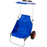 CL-BFC-BLUE Blue Folding Beach Fishing Chair  Cart