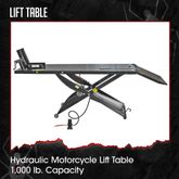 BW-1000A-BYO Pneumatic Motorcycle Lift Table - Build Your Own Shop Kit Package
