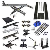 BW-1000A-BYO Pneumatic Motorcycle Lift Table - Build Your Own Shop Kit Package 1
