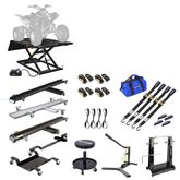 BW-1500AO-V2-BYO AirHydraulic Motorcycle Lift Table - Build Your Own Shop Kit Package 1