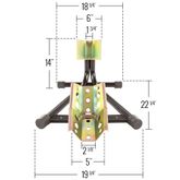 CL-BW-CH-DX1 Black Widow Deluxe Motorcycle Wheel Chock BW-CH-DX1__4