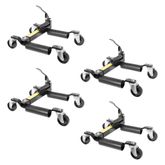 BW-CJD-4 Black Widow Steel Hydraulic Jack  Wheel Dolly  1500 lb Capacity  4 Pack 4