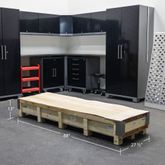 BW-PROLIFT-HD Black Widow ProLift Heavy-Duty Pneumatic Motorcycle Lift Table - 1500 lb Capacity 9