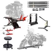 Rear Motorcycle Wheel Roller Plate For ProLift Table | Black Widow
