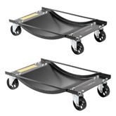 CL-BW-WD-2 Black Widow Steel Car Wheel Dollies - 1000 lb Capacity - 2 pack