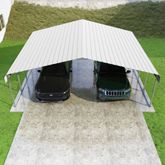 CCP24207 24 W x 20 L x 7 H Versatube 2-Car Carports 2