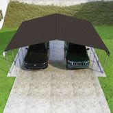 CCP24207 24 W x 20 L x 7 H Versatube 2-Car Carports 5