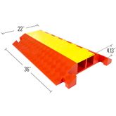 CP2X325-YO 2-Channel Linebacker Cable Protector for 325 Dia Cables 2