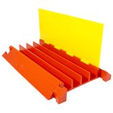 CP4X300-YO 4-Channel Linebacker Cable Protector for 3 Dia Cables