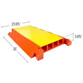CP4X300-YO 4-Channel Linebacker Cable Protector for 3 Dia Cables 2