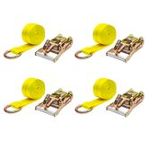 CTS-2D-RJ-4 2 x 12 Side Mount Wheel Net with D-Ring and J-Hooks - 4-Pack