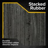 DB-L2410 Guardian 24 x 10 x 45 Laminated Rubber Dock Bumper - Horizontal 3