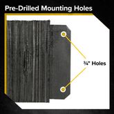 DB-L2412 Guardian 24 x 12 x 45 Laminated Rubber Dock Bumper - Horizontal 4