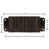DB-L62410 Guardian 24 x 6 x 10 Horizontal Laminated Rubber Dock Bumper 2