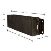 DB-L63610 Guardian 36 x 6 x 10 Horizontal Laminated Rubber Dock Bumper 1