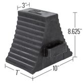 CL-DH-WC-2 Guardian Double-Sided Industrial Wheel Chock - 10 x 7 x 8-58 DH-WC-2__2