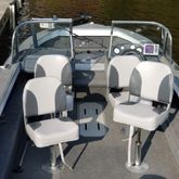 CL-DLX-BOAT-SEAT-GCG Bass Fishing Replacement Folding Vinyl Boat Seat DLX-BOAT-SEAT-GCG__4